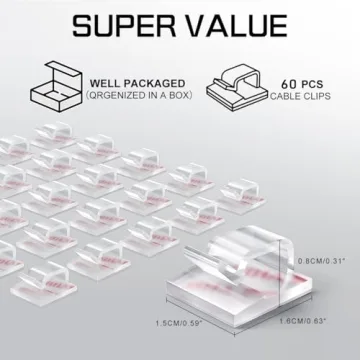 KGROTE Christmas Light Clips - 60Pcs for Easy Hanging