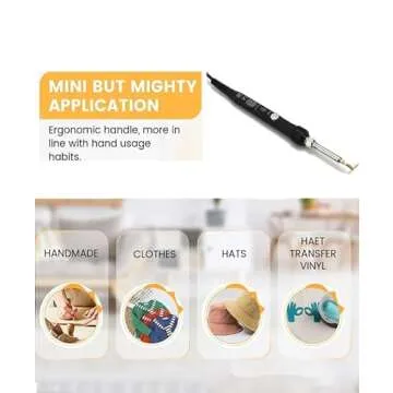 Adjustable Temperature Mini Iron for All Crafts and Projects