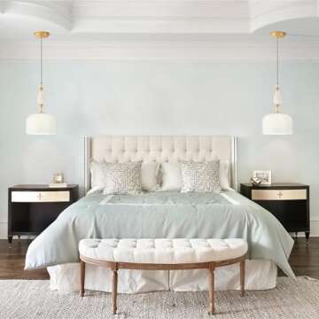 Corlaceling Milk Glass Pendant Light for Home Décor