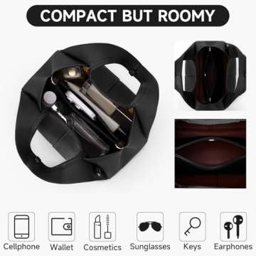 JQWSVE Women's Leather Crossbody Purse Stylish Functional Bag