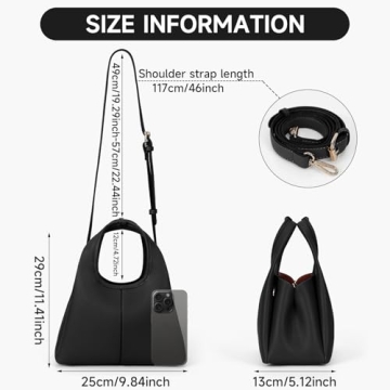 JQWSVE Women's Leather Crossbody Purse Stylish Functional Bag