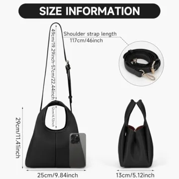 JQWSVE Women's Leather Crossbody Purse Stylish Functional Bag