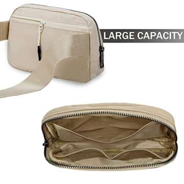 Stylish Bomvabe Beige Fanny Pack - Perfect for Travel and Sports