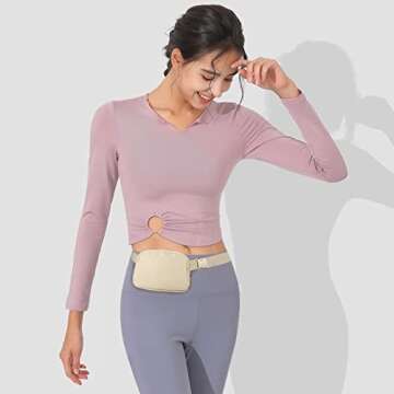 Stylish Bomvabe Beige Fanny Pack - Perfect for Travel and Sports