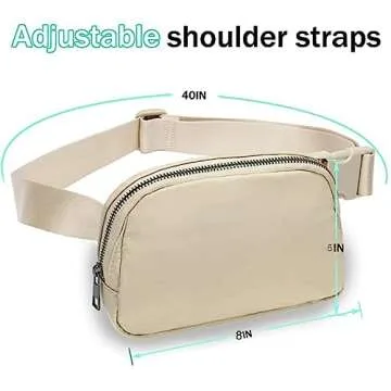Stylish Bomvabe Beige Fanny Pack - Perfect for Travel and Sports