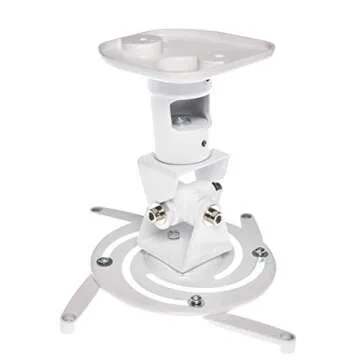 AMER Projector Mount - Ceiling Bracket LCD DLP Tilt 360° Swivel 30lbs (White)