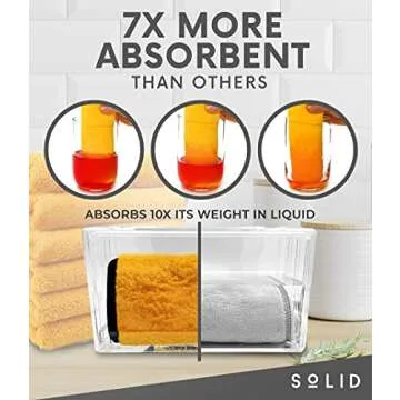 Solid Microfiber Cloth - Ultimate Cleaning Solution (Pack of 6)