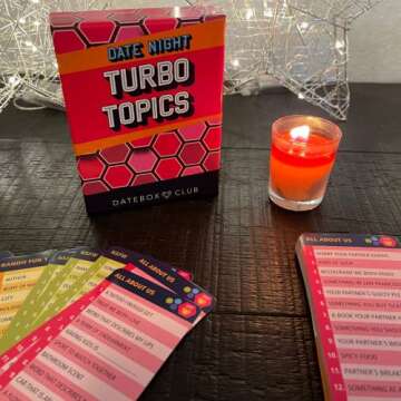 DateBox Club TurboTopics Game for Couples - Easy, Fun Questions to Connect Deeply and Laugh More. Designed to Engage and Entertain You and Your Partner Gottman Certified