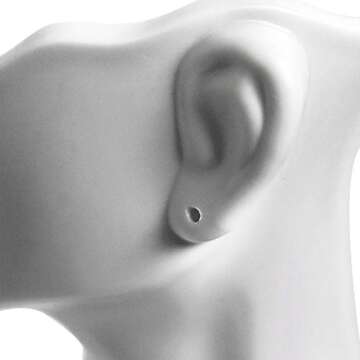 MOOCA Tabletop Small Necklace & Earring Jewelry Displays, Earring Display Stands, Necklace Bust, Mannequin Jewelry Bust, 7 W x 3 D x 9 1/2 H in