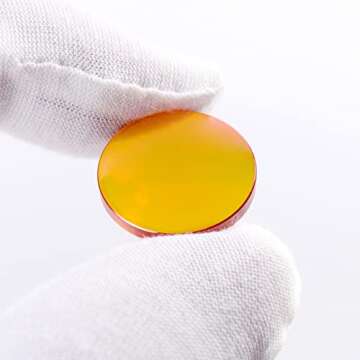 CNCOLETECH CO2 Laser Lens 18mm Laser Mirror Laser Focus Lens PVD ZnSe FL 50.8mm / 2" for CO2 Laser E...