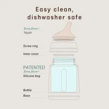 Suavinex Zero Zero Anti Colic Baby Bottle, No 1 Spanish Baby Bottle Brand, Minimizes Bottle Rejection & Nipple Confusion, Perfect for Breastfeeding Babies, Medium Flow, 2 Pk 9 oz, Fair