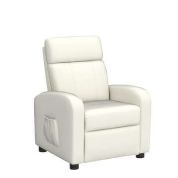 Costzon Kids Recliner Faux Leather Child Wood