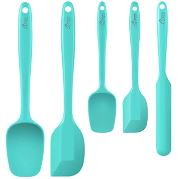 5 PC HOTEC Silicone Spatula Set - High Heat & Non-Stick