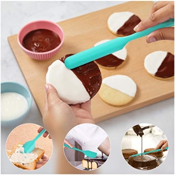 5 PC HOTEC Silicone Spatula Set - High Heat & Non-Stick