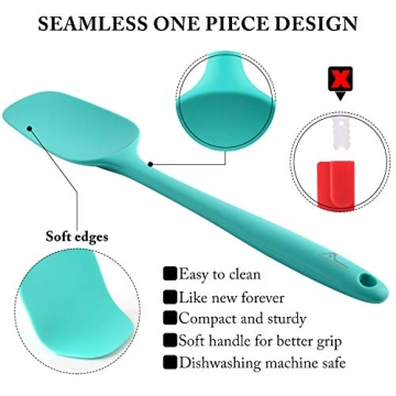 5 PC HOTEC Silicone Spatula Set - High Heat & Non-Stick