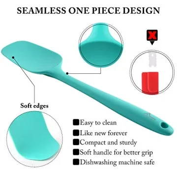 5 PC HOTEC Silicone Spatula Set - High Heat & Non-Stick