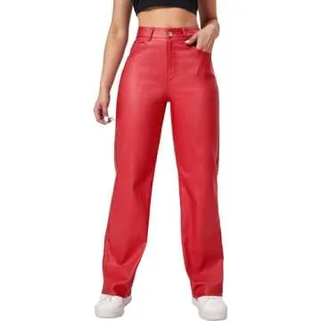 Verdusa Women's High Waist PU Leather Leggings for Chic Style