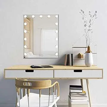 Nitin Hollywood Vanity Mirror with Dimmable Lights