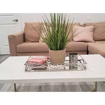 Elegant Rectangular Mirror Vanity Tray for Gifts