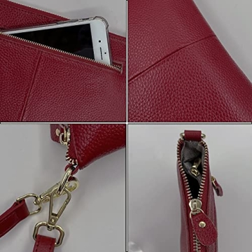 Beurlike Leather Wristlet Wallet Clutch for Women on the Go