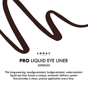 LORAC PRO Liquid Eyeliner Espresso Brown for Precision Makeup