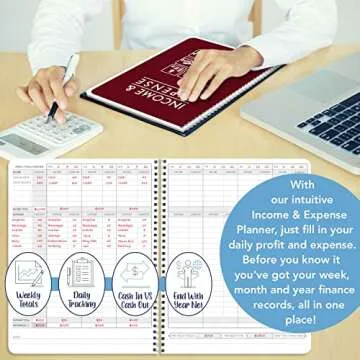 Income and Expense Log Book for Small Businesses