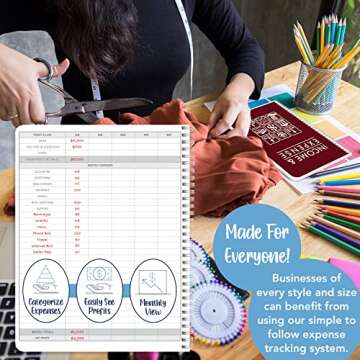 Income and Expense Log Book for Small Businesses