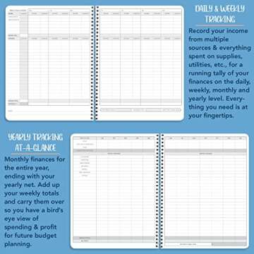 Income and Expense Log Book for Small Businesses