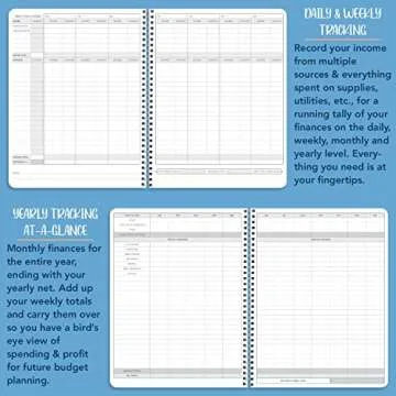 Income and Expense Log Book for Small Businesses
