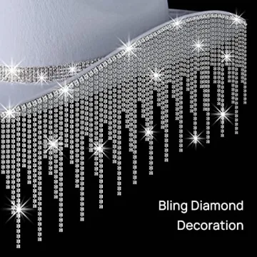 MGupzao White Sparkly Cowgirl Hat - Bachelorette Gift