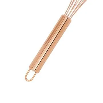 Juvale Copper Balloon Whisk, Handheld Stainless Steel Coated Wire for Egg Whisking, Blending, Beating, Stirring (12 Inches)