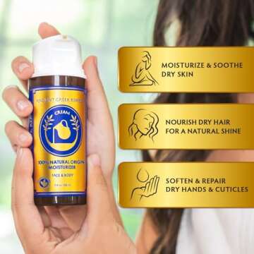 Organic Anti Aging Face and Body Butter Cream for Dry Skin, Hair, Hands, Cuticle, Nails. Made of Alm...