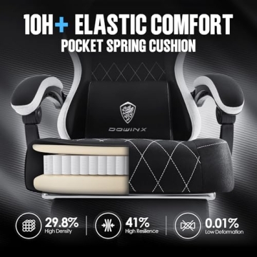 Ergonomic Dowinx Gaming Chair with Footrest & Massage
