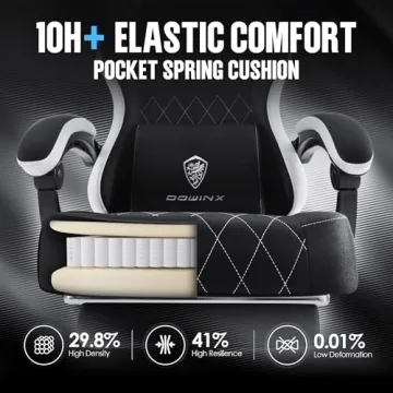 Ergonomic Dowinx Gaming Chair with Footrest & Massage
