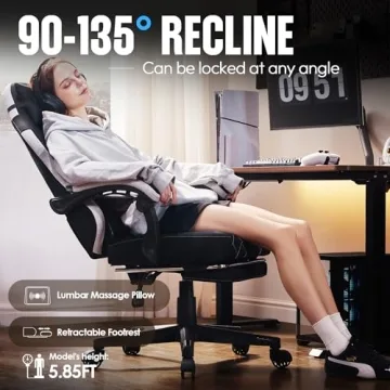 Ergonomic Dowinx Gaming Chair with Footrest & Massage