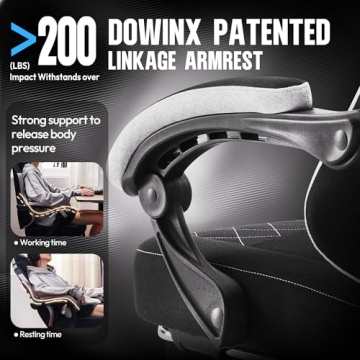 Ergonomic Dowinx Gaming Chair with Footrest & Massage
