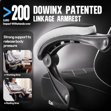 Ergonomic Dowinx Gaming Chair with Footrest & Massage