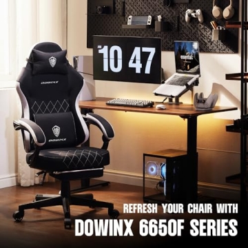 Ergonomic Dowinx Gaming Chair with Footrest & Massage