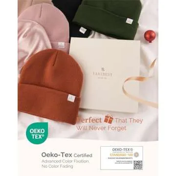 YANIBEST Womens Satin Lined Knit Beanie Hat Acrylic Winter Hats for Women Men Silk Lining Soft Slouchy Warm Cuffed Beanie Hat Pine Green