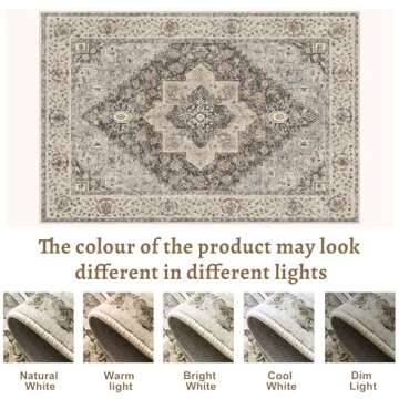 Tangsoo 2x6 Washable Runner Rug for Hallways, Non Slip Vintage Runner Rug, Soft Low Pile Long Rug Runner, Print Distressed Brown/Grey Carpet Runners for Kitchen Bedroom Entryway Bathroom Living Room