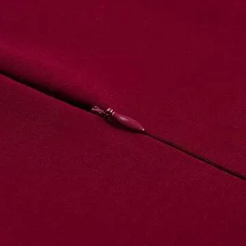 HOMEYEE Women Elegant Front SplitBusiness Formal Vintage Slim Dress B700 (Burgundy, 6)