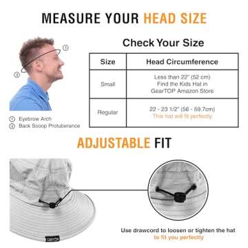 GearTOP UPF 50+ Beach Hat for Men & Women