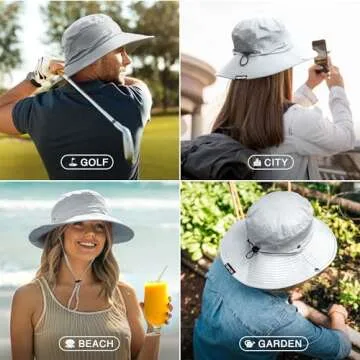 GearTOP UPF 50+ Beach Hat for Men & Women