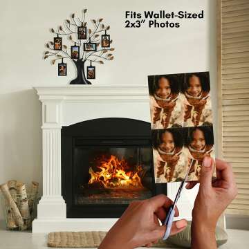 Americanflat Family Tree with 12 Frames & Ribbons 22"