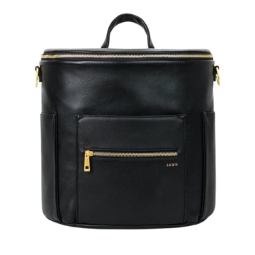 FAWN DESIGN The Original Diaper Bag, Faux Leather Diaper Bag Backpack, Adjustable Detachable Straps,...