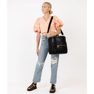 Stylish Fawn Original Diaper Bag Backpack with 12 Pockets