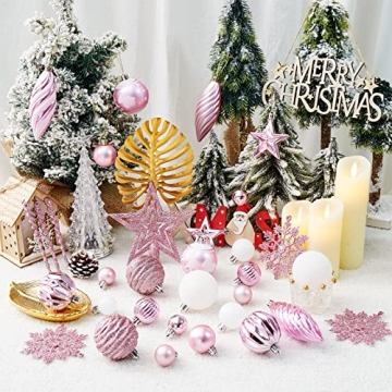 100ct Shatterproof Christmas Ball Ornaments Set for Holiday Decor