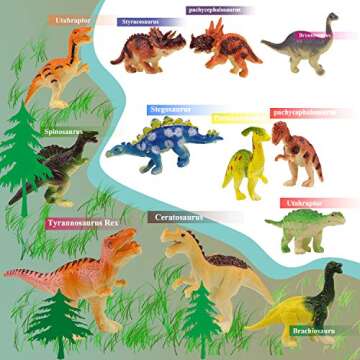 Affordable HAPTIME Mini Dinosaur Figures for Creative Play