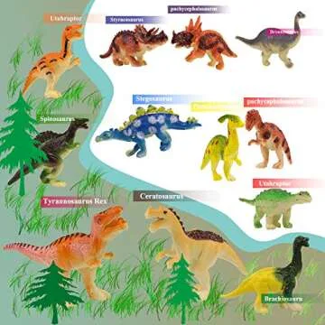 Affordable HAPTIME Mini Dinosaur Figures for Creative Play
