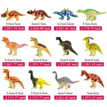 Affordable HAPTIME Mini Dinosaur Figures for Creative Play